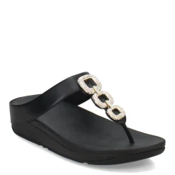 Women's FitFlop, Fino Crystal Chain Toe-Post Sandal