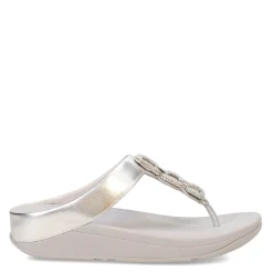 Women's FitFlop, Fino Crystal Chain Toe-Post Sandal