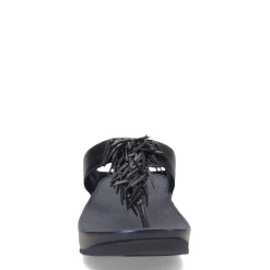 Women's FitFlop, Rumba Beaded Metallic Toe-Post Sandal