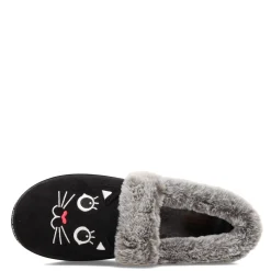 Women's Skechers, BOBS Too Cozy - Meow Pajamas Slipper - Wide Width