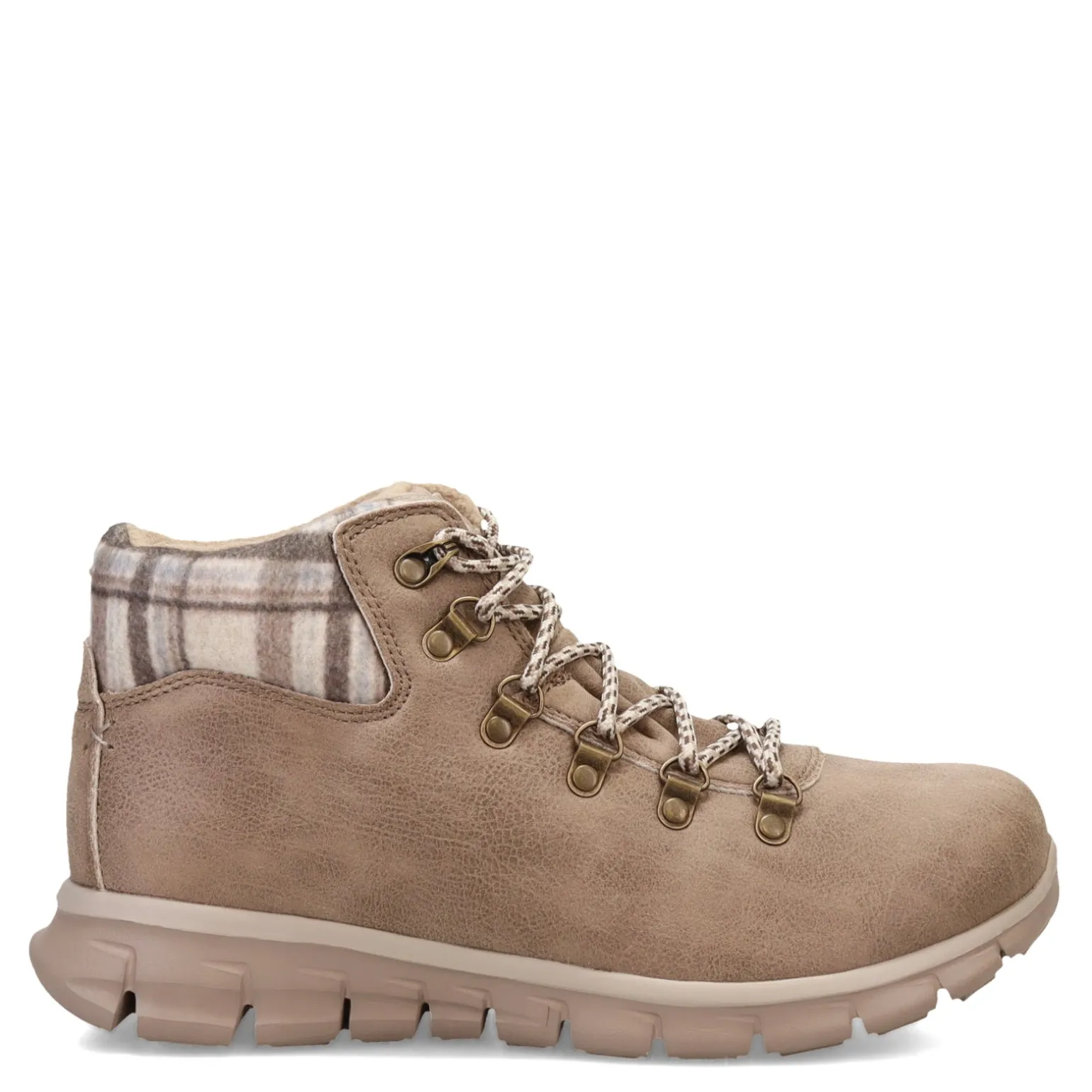 Women's Skechers, Synergy - Plaid Mood Boot