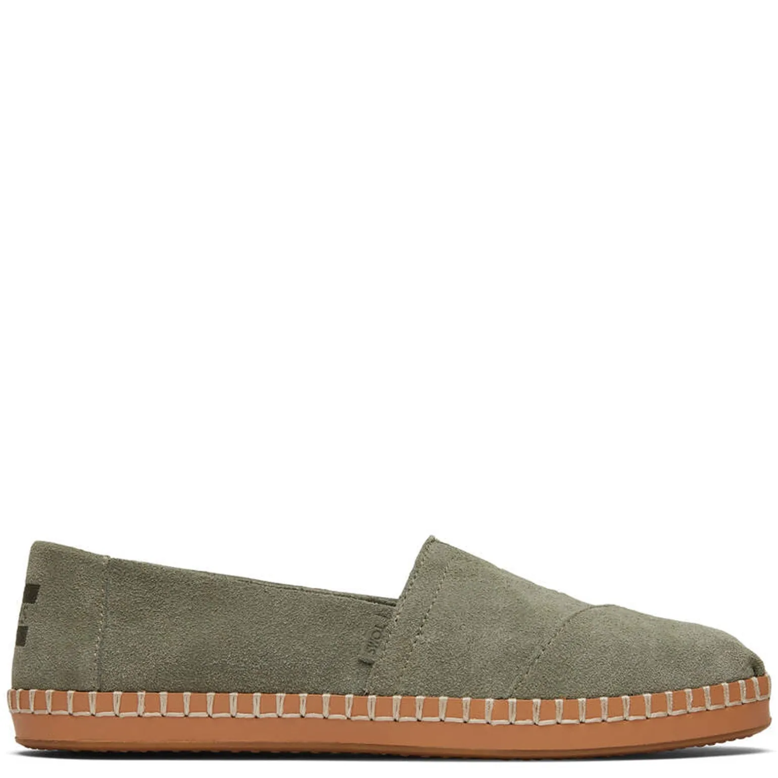 Women's Toms, Alpargata Vetiver Suede Leather Wrap Slip-On